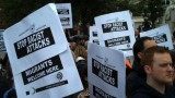 Anti-rascism rally in front of Belfast City Hall in 2009