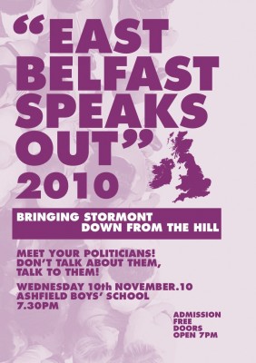 East Belfast Speaks Out leaflet