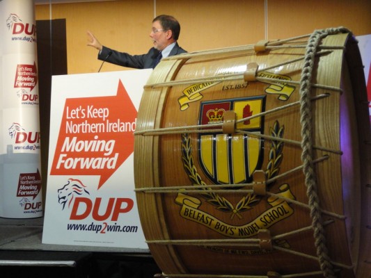 Nelson McCausland speaking at his session at 2010 DUP Conference on Why unionists ignore culture at their peril