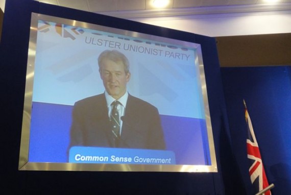 Owen Paterson speaking at UUP Party Conference