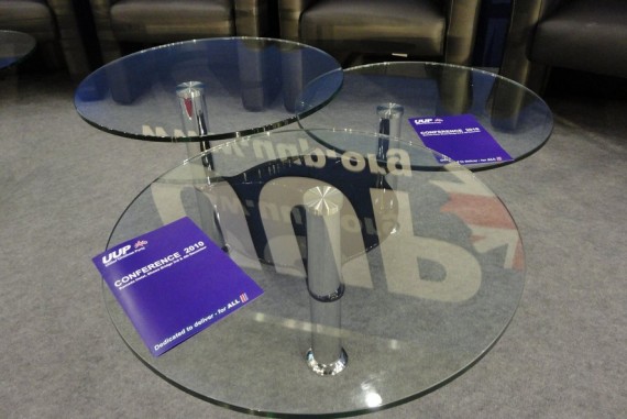 UUP logo reflected in table at 2010 conference