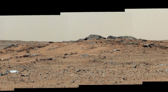 Curiosity view of Mars