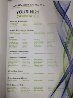 ni21 council candidates