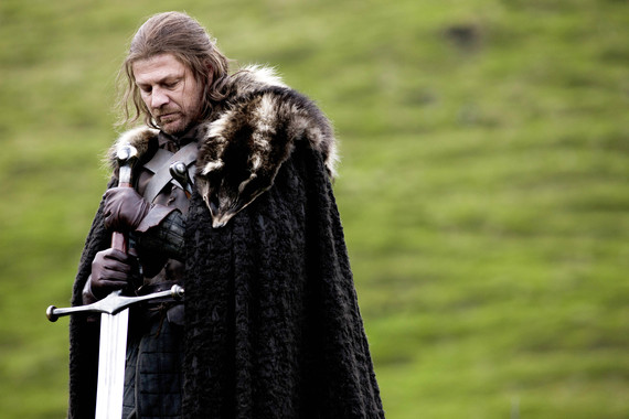 Ned Stark prepares for an execution. Beheading is still used in Saudi Arabia. Photo credit: HBO / Sky Atlantic