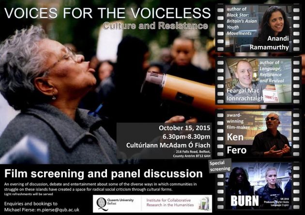 Voices For The Voiceless event poster