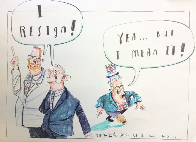 DUP political cartoon