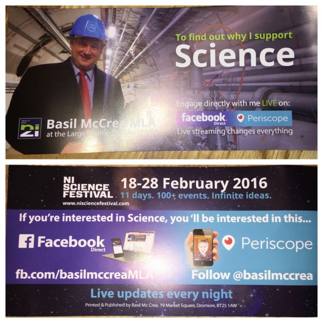 NI21 Basil McCrea leaflet