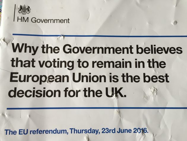 EU Leaflet damaged... 