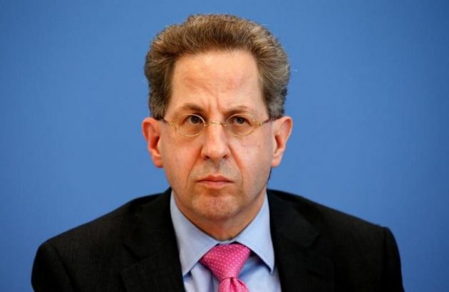 Hans-Georg Maassen, "This could happen again next year and we are alarmed, We have the impression that this is part of a hybrid threat that seeks to influence public opinion and decision-making processes. - Maassen on Russian influence" Berlin, Germany, June 28, 2016.    REUTERS/Fabrizio Bensch