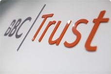 BBC Trust logo on wall