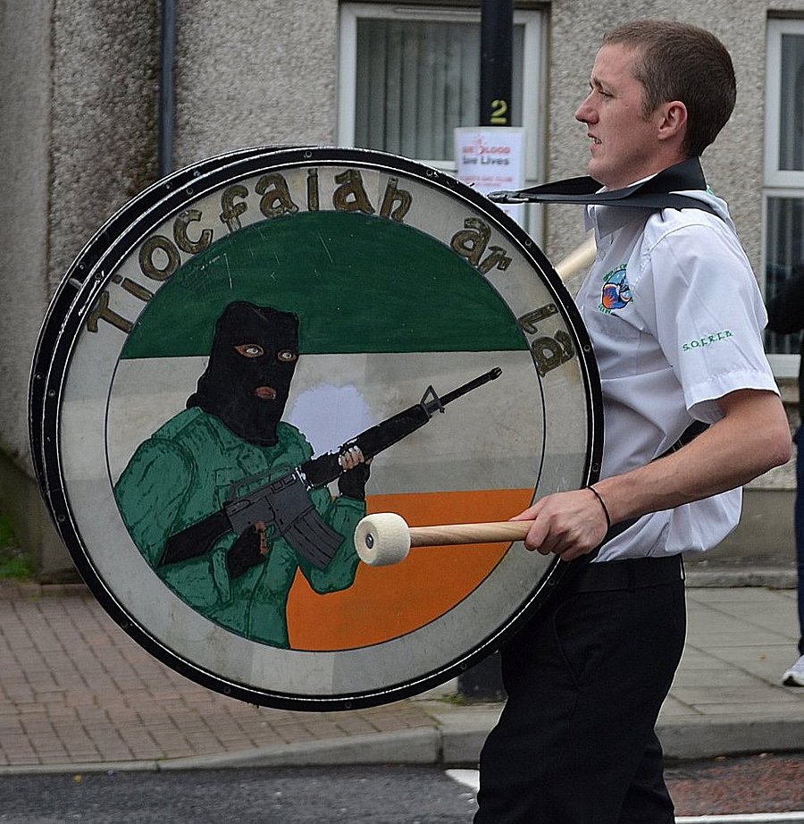 Illegal bass drum image as used by a RFB