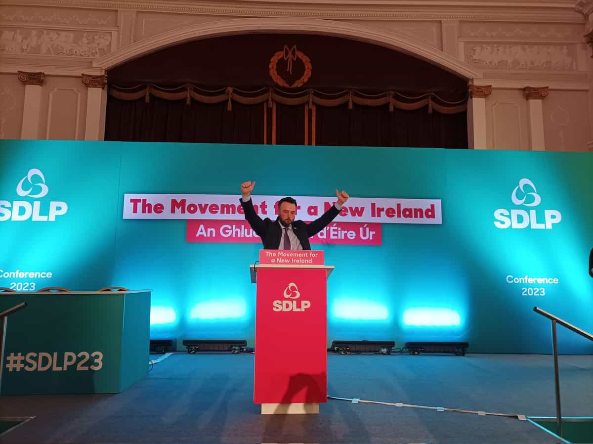 Eastwoods tells delegates SDLP is here to stay