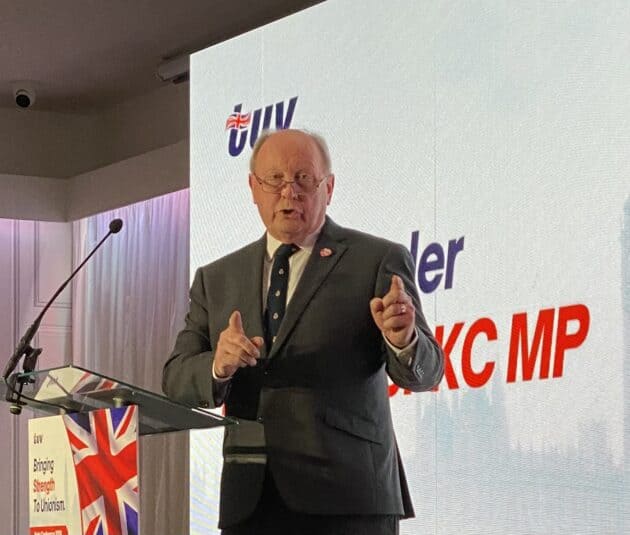 TUV leader Jim Allister MP at the 2026 party conference