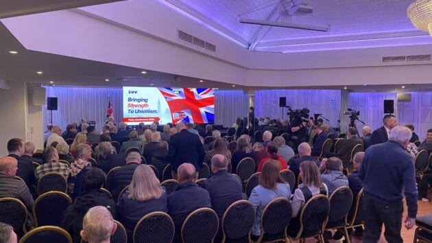View over the delegates from the back of the TUV 2026 conference