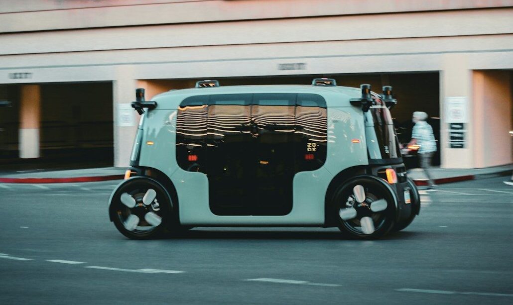 Autonomous vehicle driving on a city street